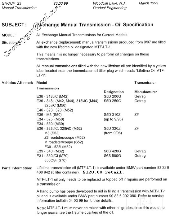 Bmw e36 manual transmission fluid change