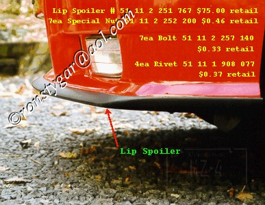 E36 Front Spoiler Lip